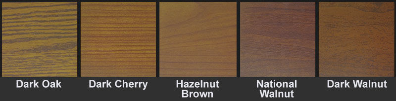 Sample standard door finishes from The Baut Studios.